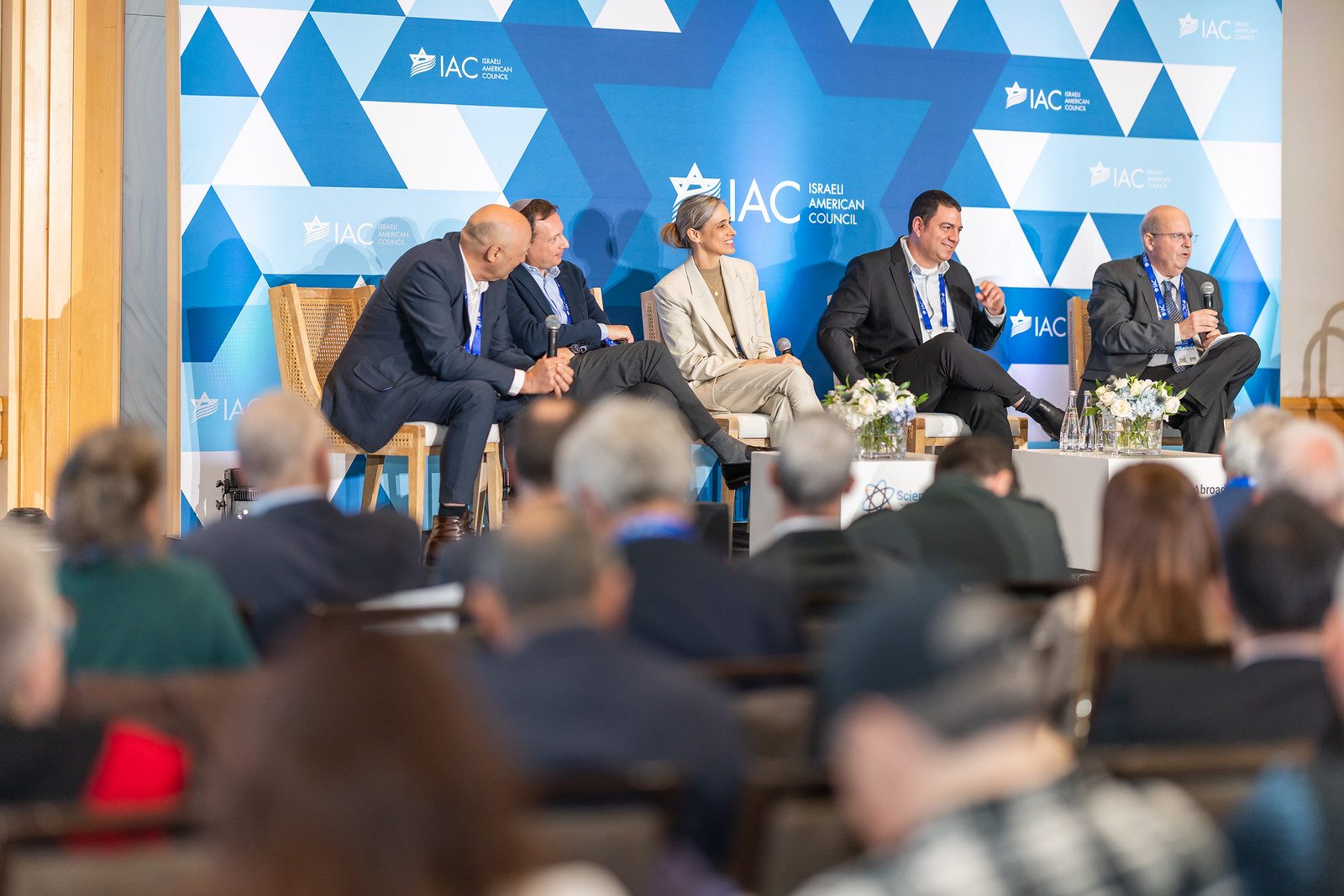 Conference panel discussion with audience