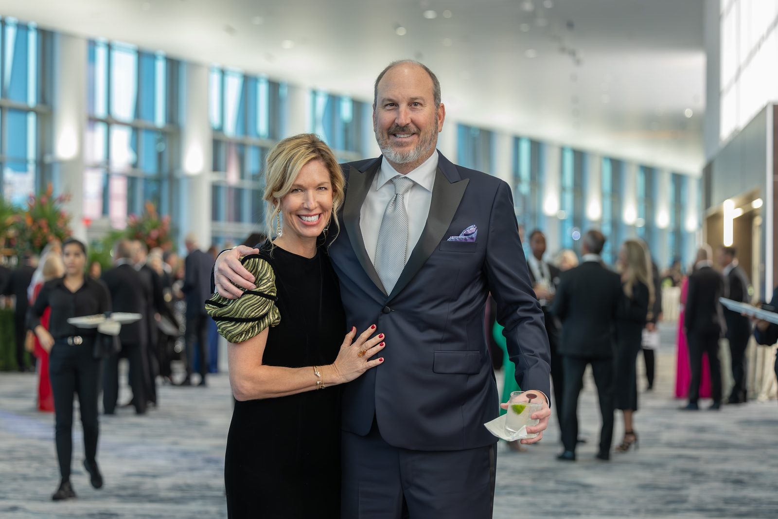 Guests at a black-tie corporate gala
